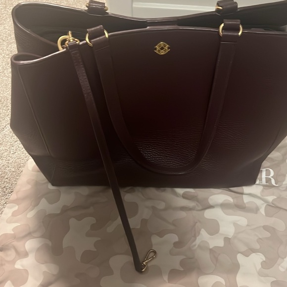 Dagne Dover Large Leather Laptop Tote - Picture 3 of 11